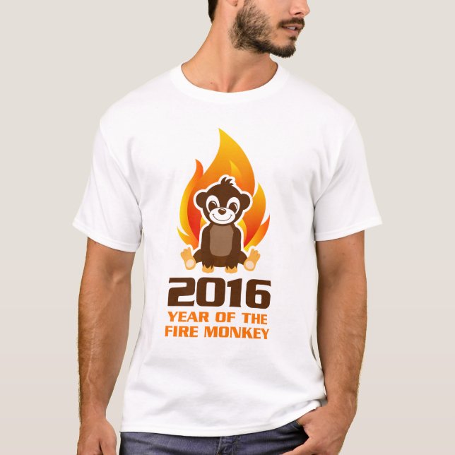År av skjortan för avfyraapa T Shirt (Framsida)