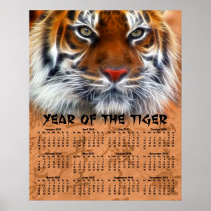 År av tigern 2010 poster