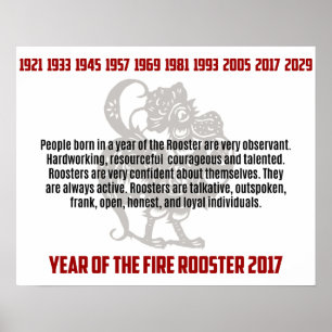 År av tuppdragen poster