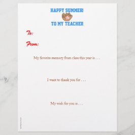 År-avsluta personliglärare tackar dig - baseball