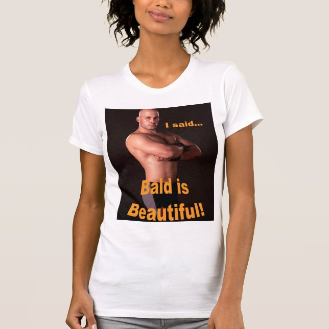 "Är Bald härlig" damtanktop Tröja (Framsida)