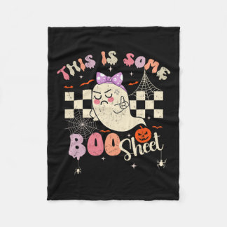 Är Boo Lakan Cute Ghost Retro Halloween Costume Wo Fleecefilt