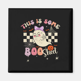 Är Boo Lakan Cute Ghost Retro Halloween Costume Wo Magnet