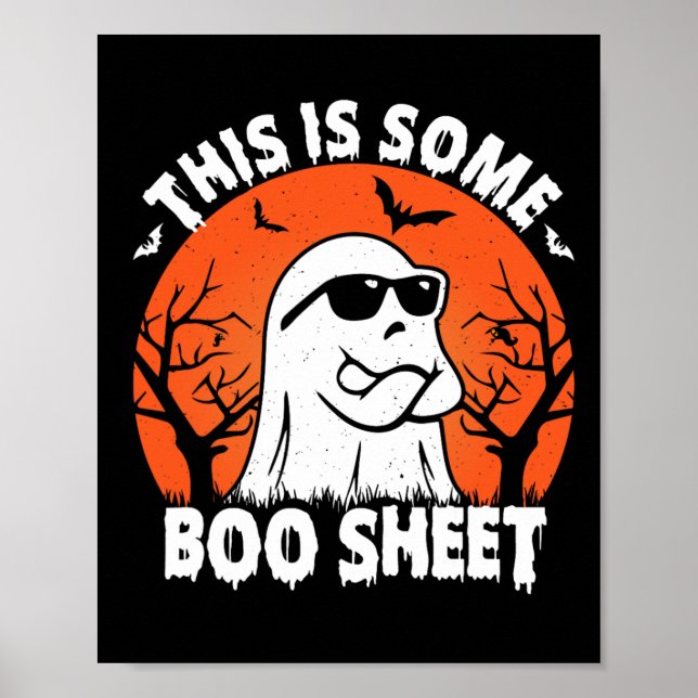 Är Boo Lakan Ghost Retro Funny Halloween? Poster (Framsidan)