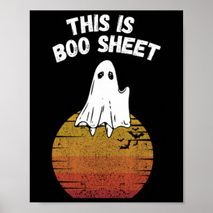 Är Boo Lakan Ghost Retro Halloween Easy Costume Poster