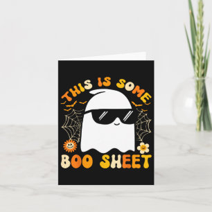 Är Boo Lakan Halloween Ghost Funny Coola Manar W Kort