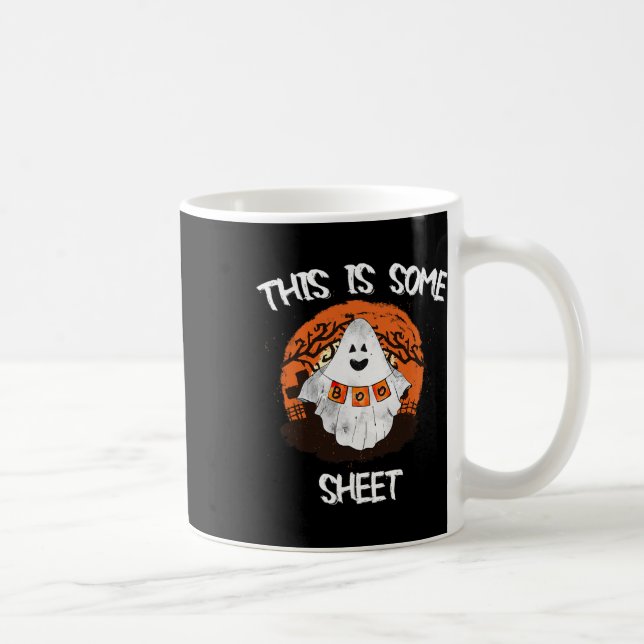 Är Boo Lakan Halloween Ghost Funny Gift Manar W Kaffemugg (Höger)