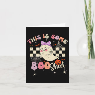 Är Boo Lakan Söt Spöke Retro Halloween Kostym Kvin Kort