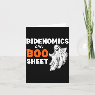 Är Boo Sheet Spöke Roligt Politiskt Halloween Kort