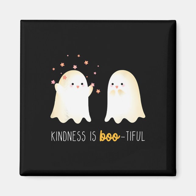 Är Boo Tiful Lacher Cute Ghost Halloween Magnet (Framsidan)