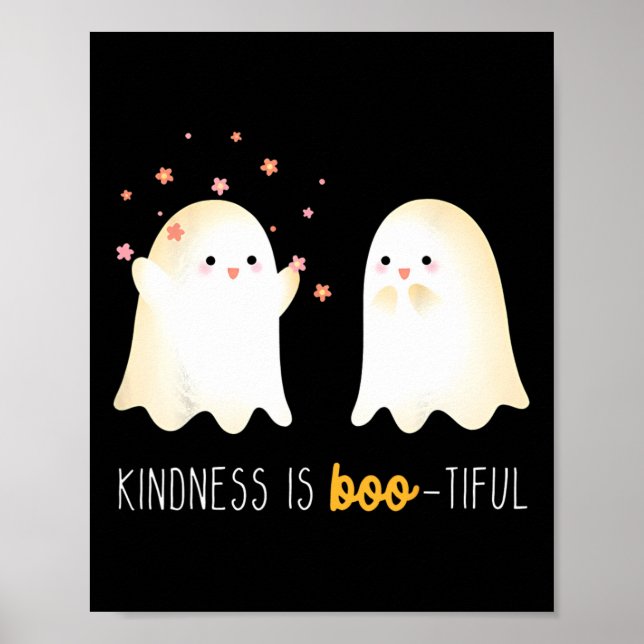 Är Boo Tiful Lacher Cute Ghost Halloween Poster (Framsidan)