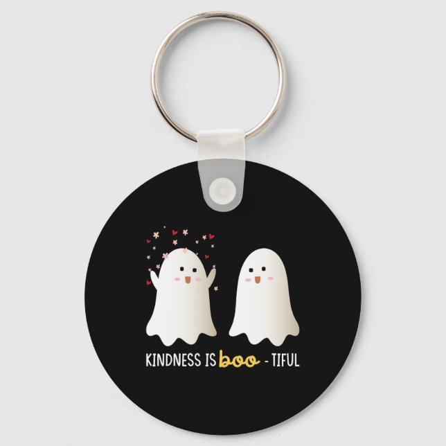 Är Boo-tiful Lärare Cute Ghost Bootiful Halloween Nyckelring (Framsida)