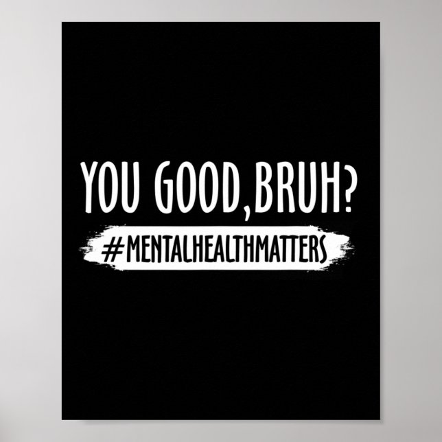 Är Bra Bruh Mental Health Problem 1 Poster (Framsidan)