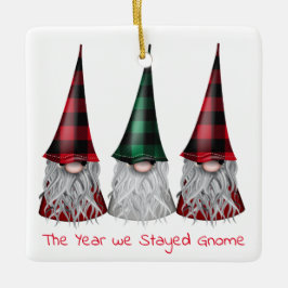 År då vi sparade hem Gnomes Ornames Julgransprydnad Keramik