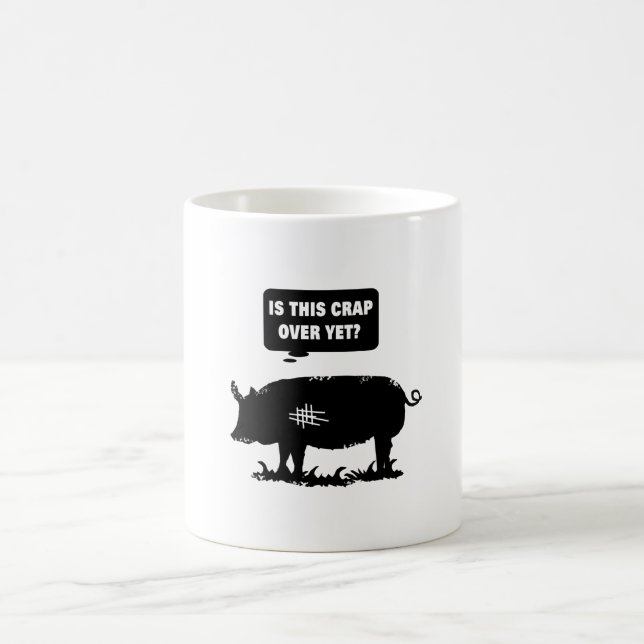 Är den här krabban över än? kaffemugg (Center)