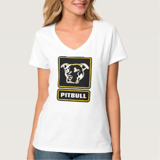 Är den ska Pitbull tuffa logotypskjortan en slå T Shirt