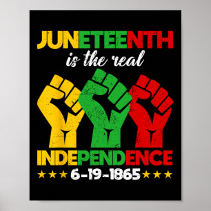 Är den verkliga självständighetsdagen 1865 Freedom Poster