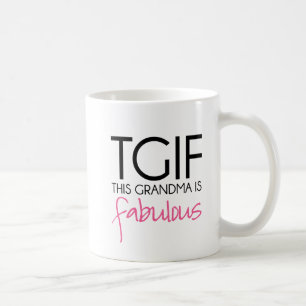 Är denna mormor för TGIF sagolik Kaffemugg