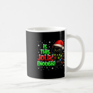 Är dessa svarta katt-PJs juliga nog jul jul Kaffemugg