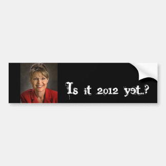 Är det 2012 ännu.? bildekal