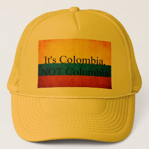 "Är det Colombia, inte Columbia ", Truckerkeps