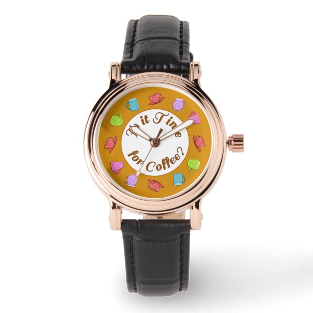 Är det dags för kaffearmband armbandsur (Framsida)