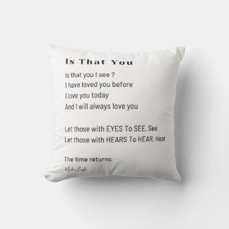 Är det du som ser kärlek dikt poesi? kudde