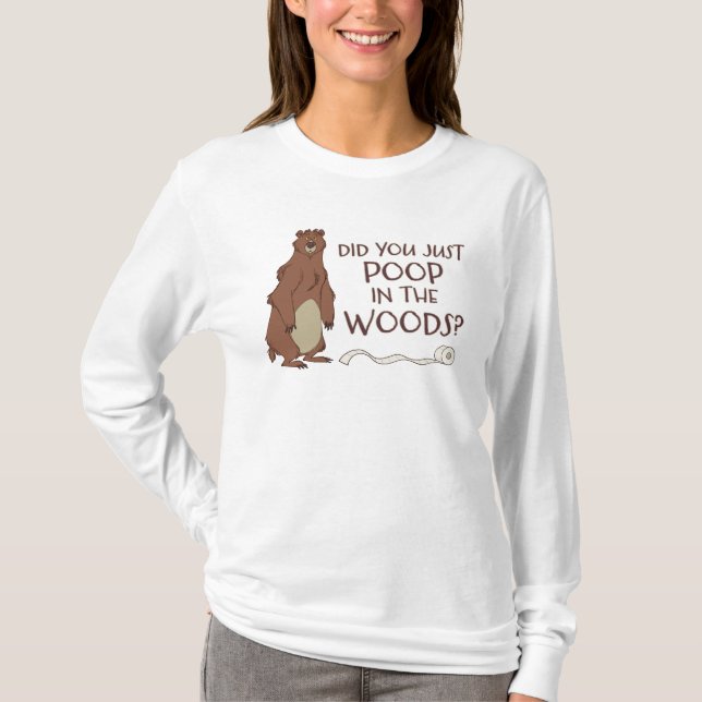 Är det en björnpost i Skogen? T Shirt (Framsida)