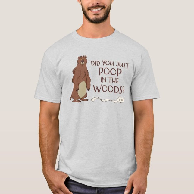 Är det en björnpost i Skogen? T Shirt (Framsida)