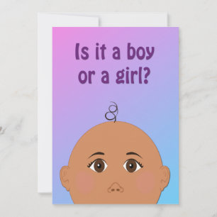 Är det en pojke eller flicka - Gender Reveal Party Inbjudningar