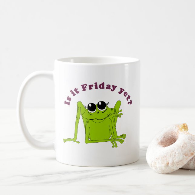 Är det Fredag än? Kaffe Mugg (Med munk)
