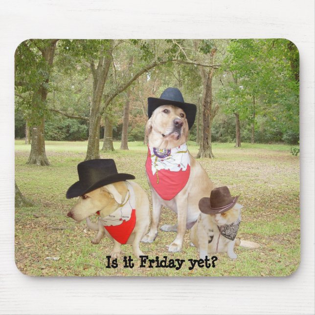 Är det fredagen ännu? musmatta (Framsidan)