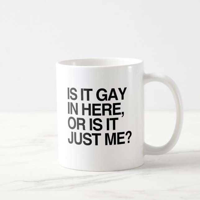 ÄR DET GAY HÄR -.png Kaffemugg (Höger)