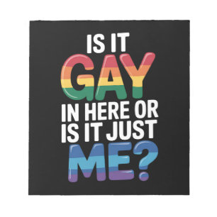 Är det gay härinne eller är det bara jag roliga HB Anteckningsblock