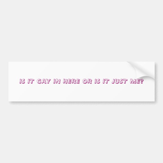 ÄR DET GLATT IN HÄR, ELLER ÄR DET PRECIS MIG? BILDEKAL (Framsidan)