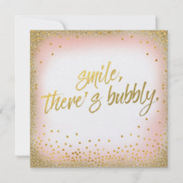 Är det guld- leendet för persikan där den bubbliga inbjudningar