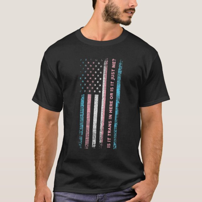 Är det här bara jag LGB-Pride Mo? T Shirt (Framsida)