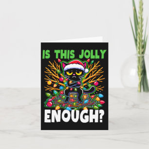 Är det här Jolly tillräckligt roligt, svart jultom Kort