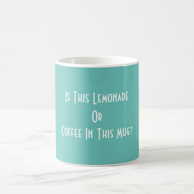 Är det här Lemonad eller kaffe i Mugg? Aqua Kaffemugg (Center)