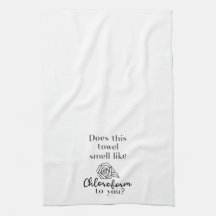 Är det här Towel Smell som Kloroform?