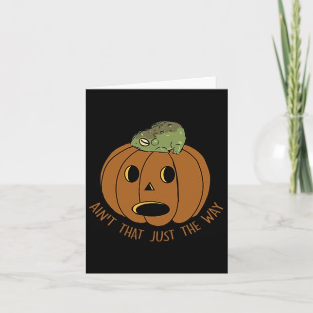 Är det inte bara så Retro Style Pumpkin Kvinnor  Kort (Framsida)