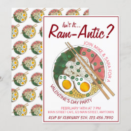 Är det inte en Ram-antisk (romantisk) Alla hjärtan Inbjudningar