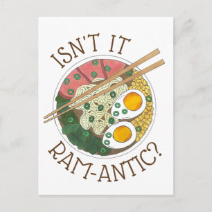 Är det inte Ram-Antic (Romantic) Ramen Noodles Kär Vykort