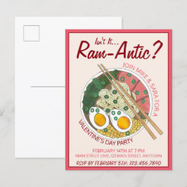 Är det inte ram-antisk romantisk Valentinsdag Rame Inbjudan Vykort