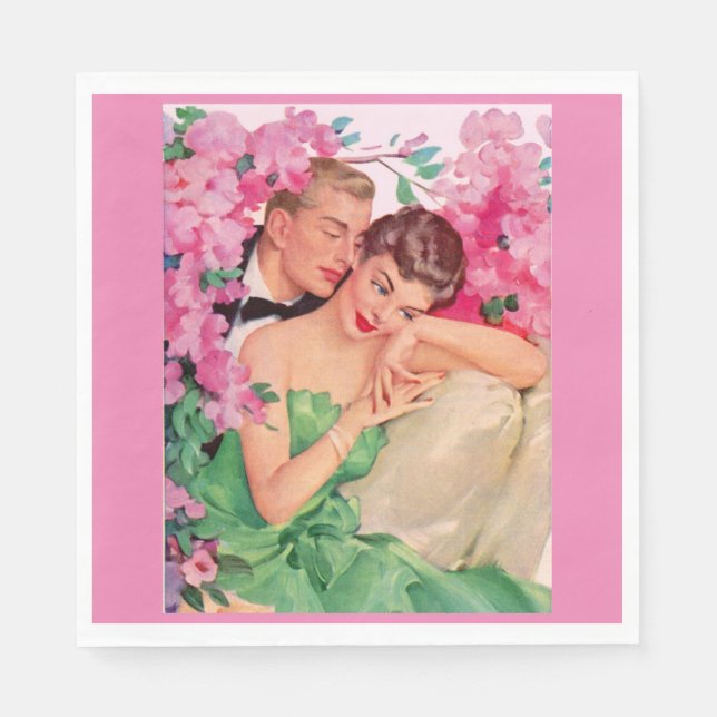 Är det inte romantiskt? pappersservett (Framsidan)