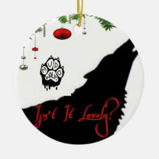 Är det inte vackert keramiskt prydnadsämne? julgransprydnad keramik