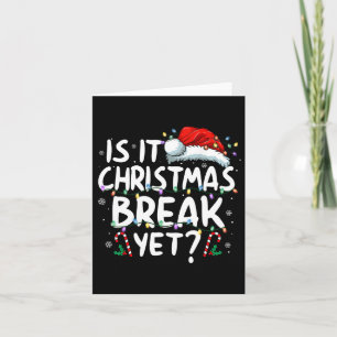 Är det jul Break ännu roligt Julafton Helgdag Teac Kort