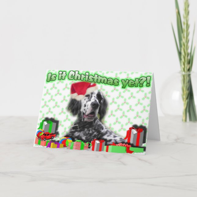 Är det Julafton än? Helgkort (Framsida)