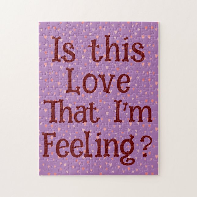 Är det Kärlek jag känner? Jigszle Puzzle Pussel (Vertikal)