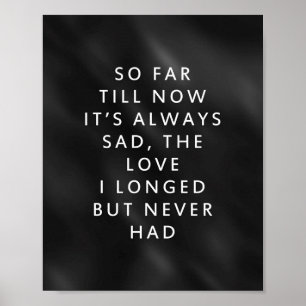 Är det Kärlek - Kort Dikt Poster